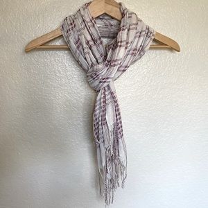 Gauzy Plaid Scarf/wrap